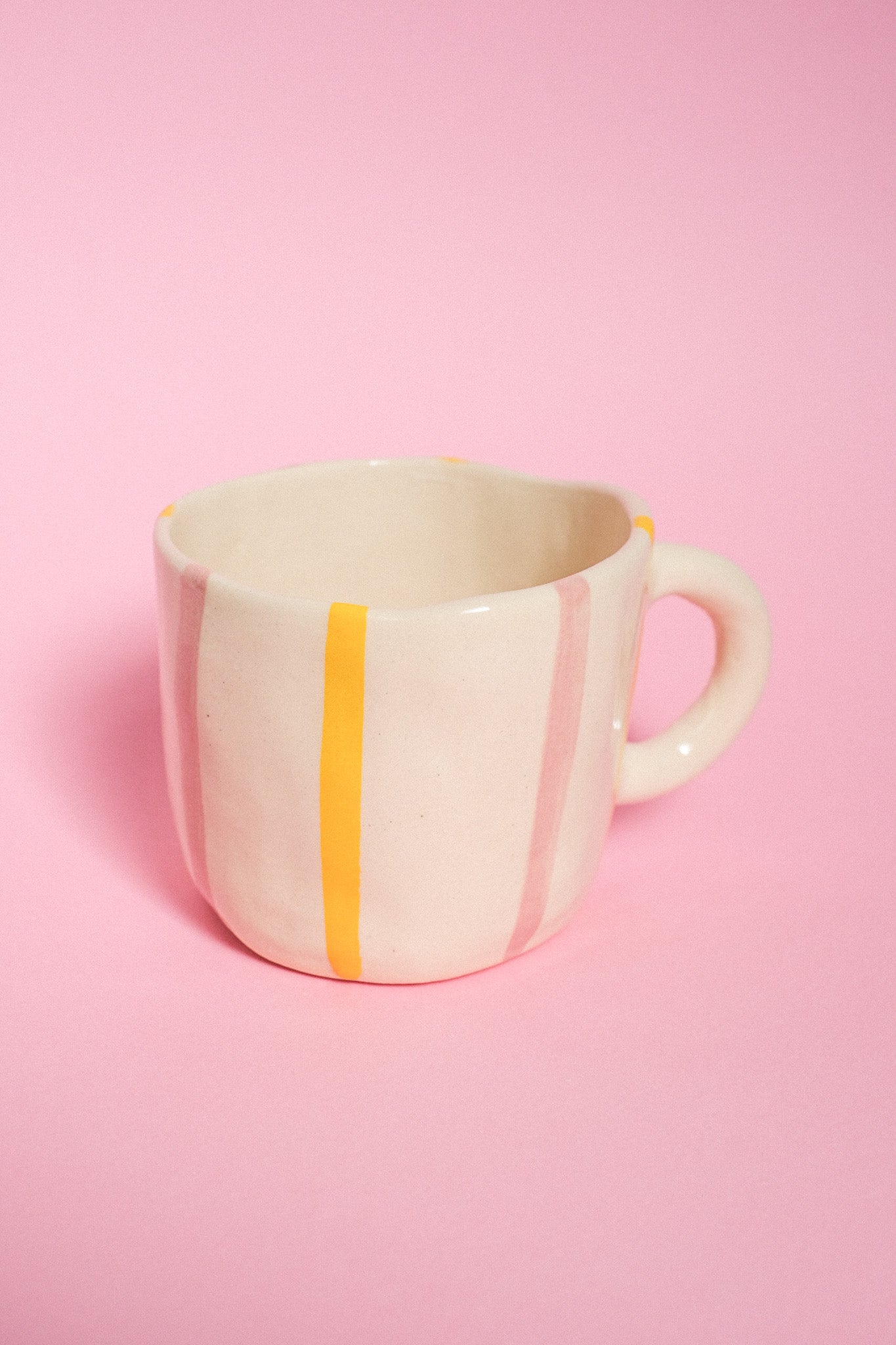 Mug rayé citron fraise