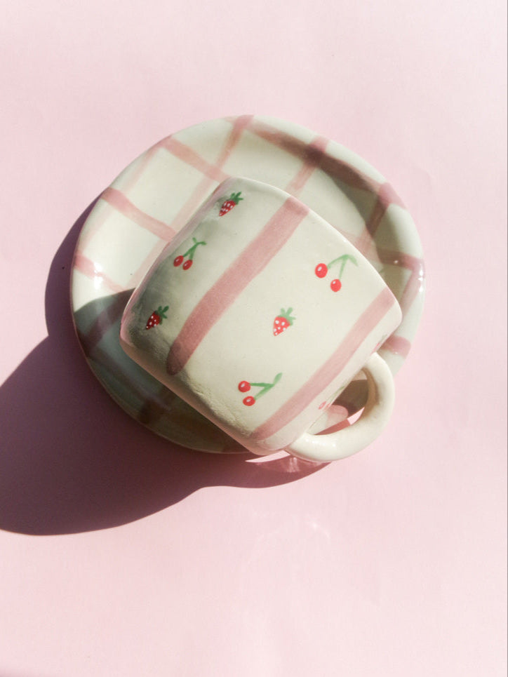 Mug Fruité - fraises et cerises