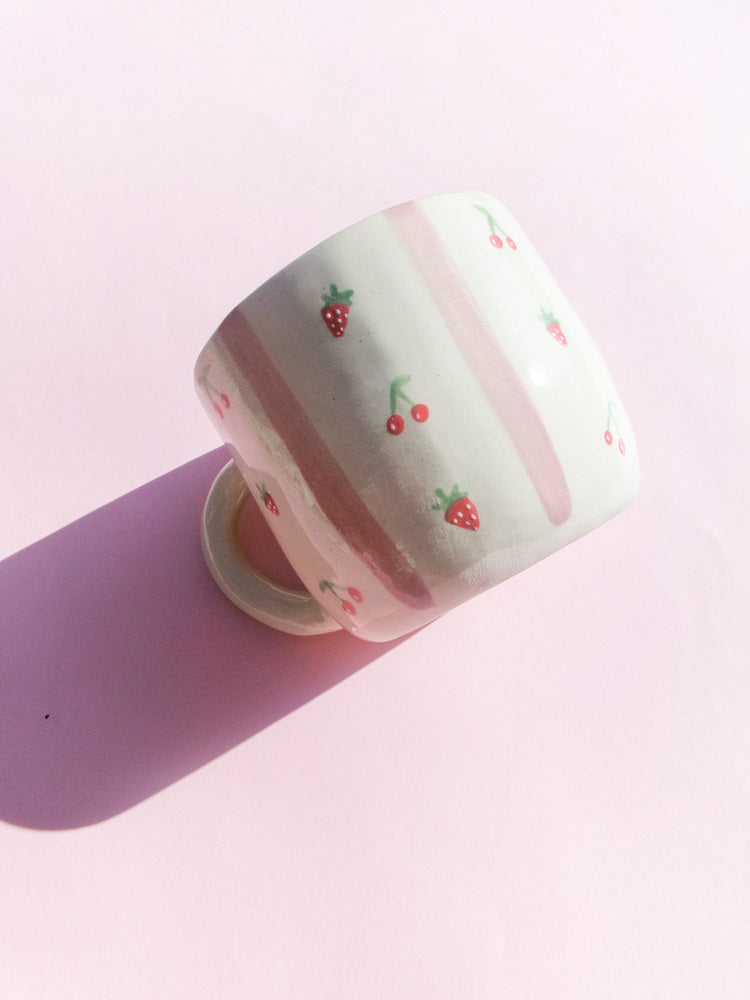 Mug Fruité - fraises et cerises