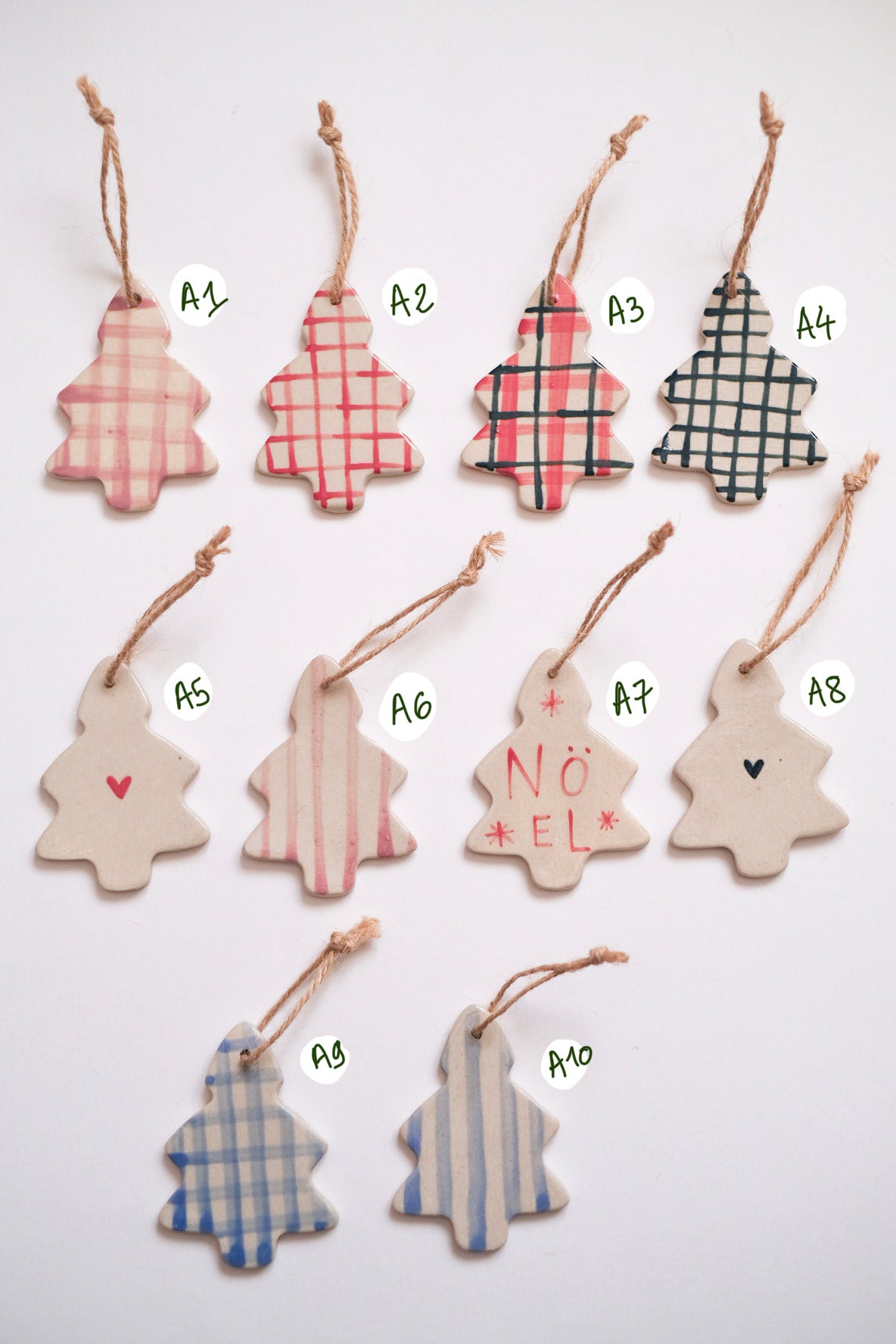 🎁 Décorations de Noël en grès