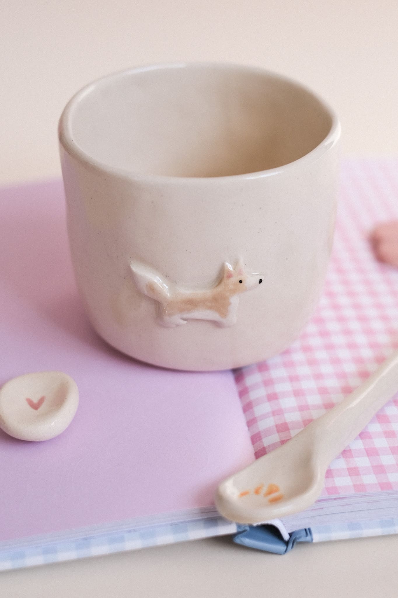 Précommande / Mug céramique artisanal chien/chat personnalisé