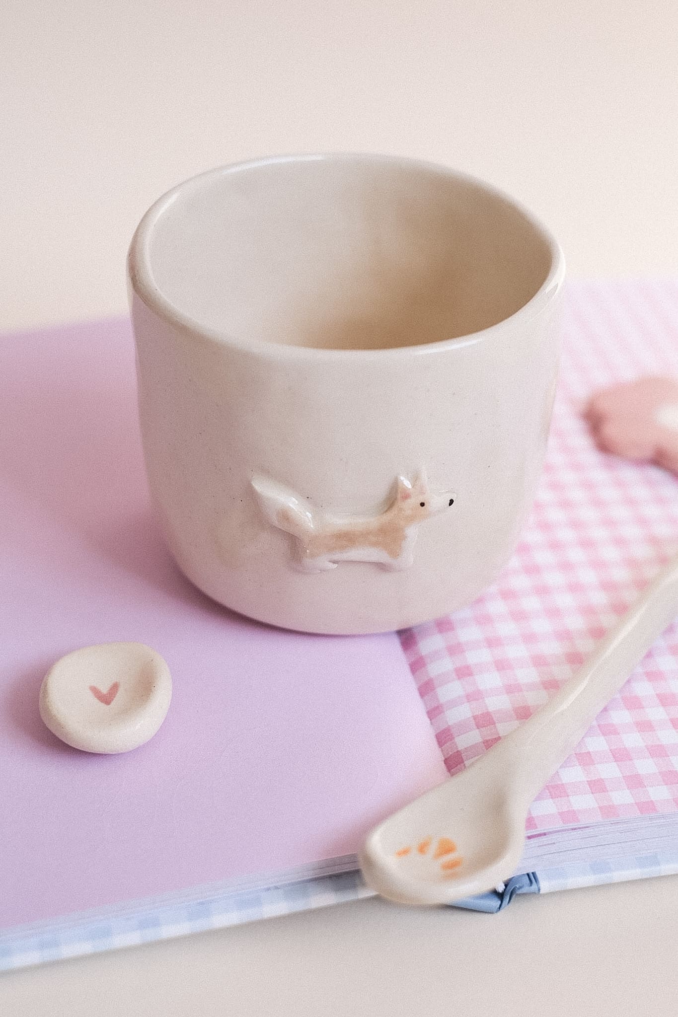 Précommande / Mug céramique artisanal chien/chat personnalisé