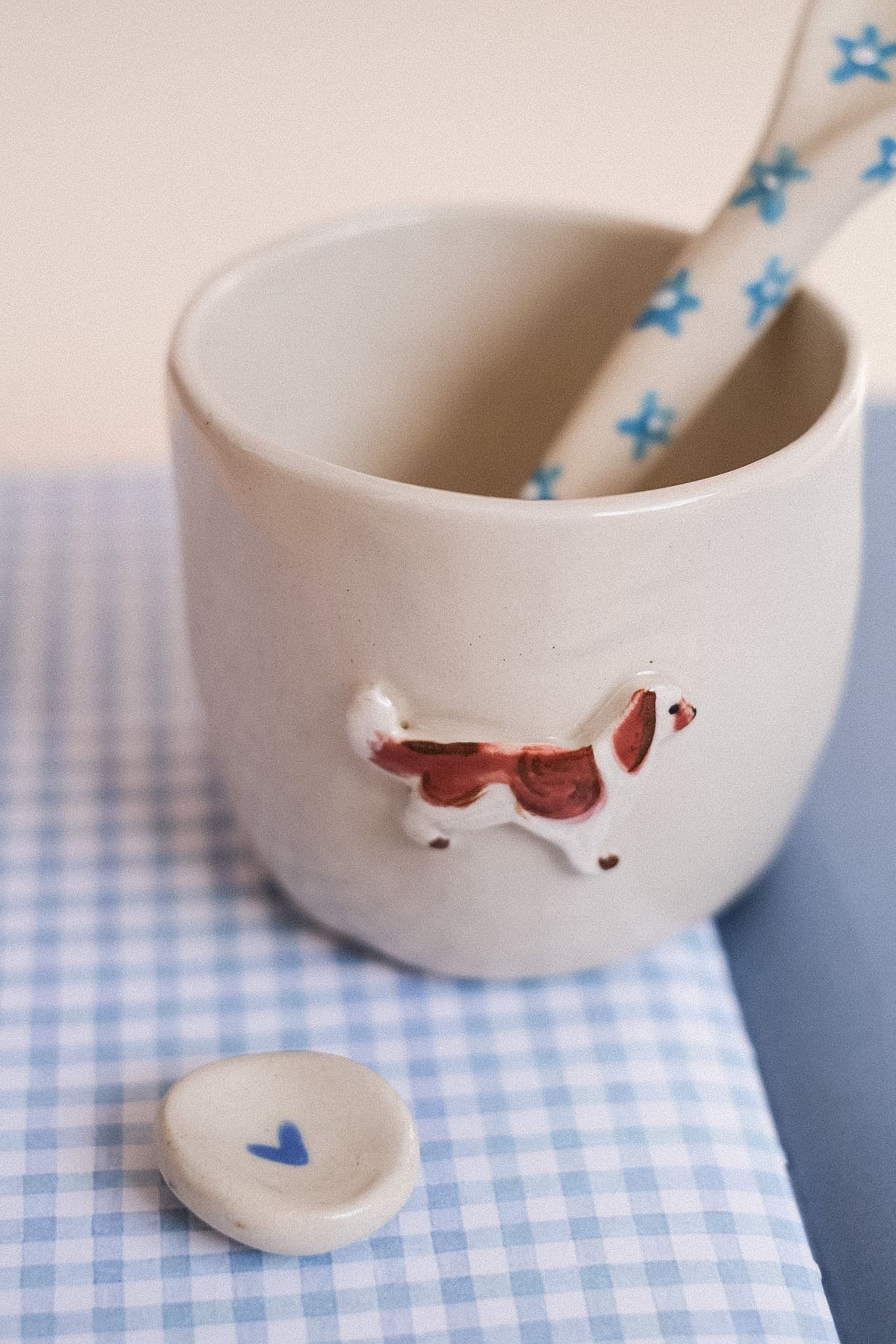 Précommande / Mug céramique artisanal chien/chat personnalisé