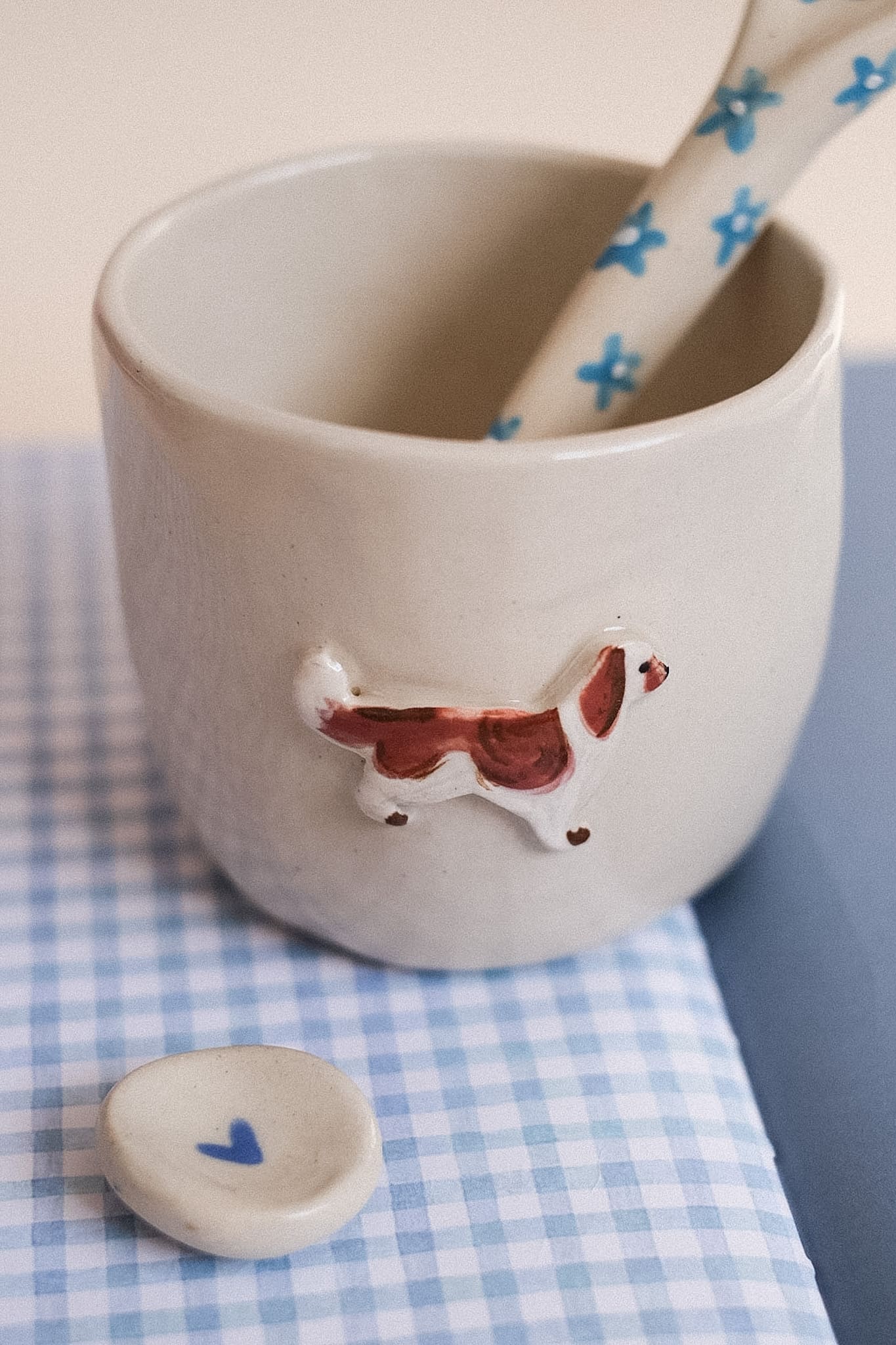 Précommande / Mug céramique artisanal chien/chat personnalisé