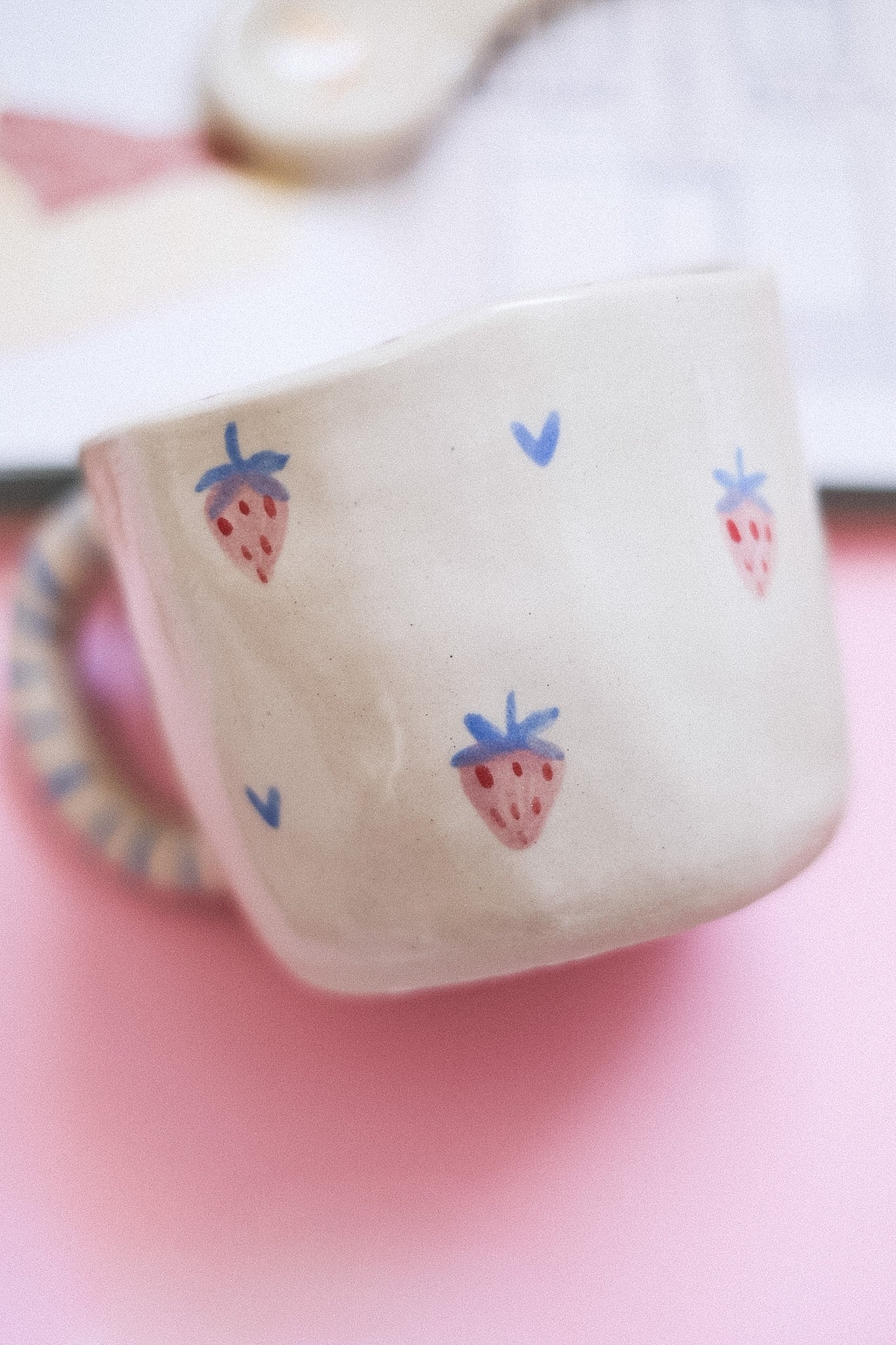 Mug en céramique - Fraises Printanières