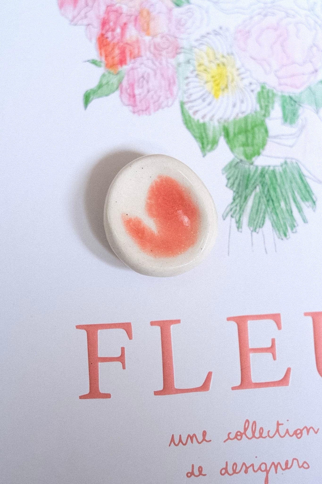 Pierre d'apaisement – Worry Stone en céramique