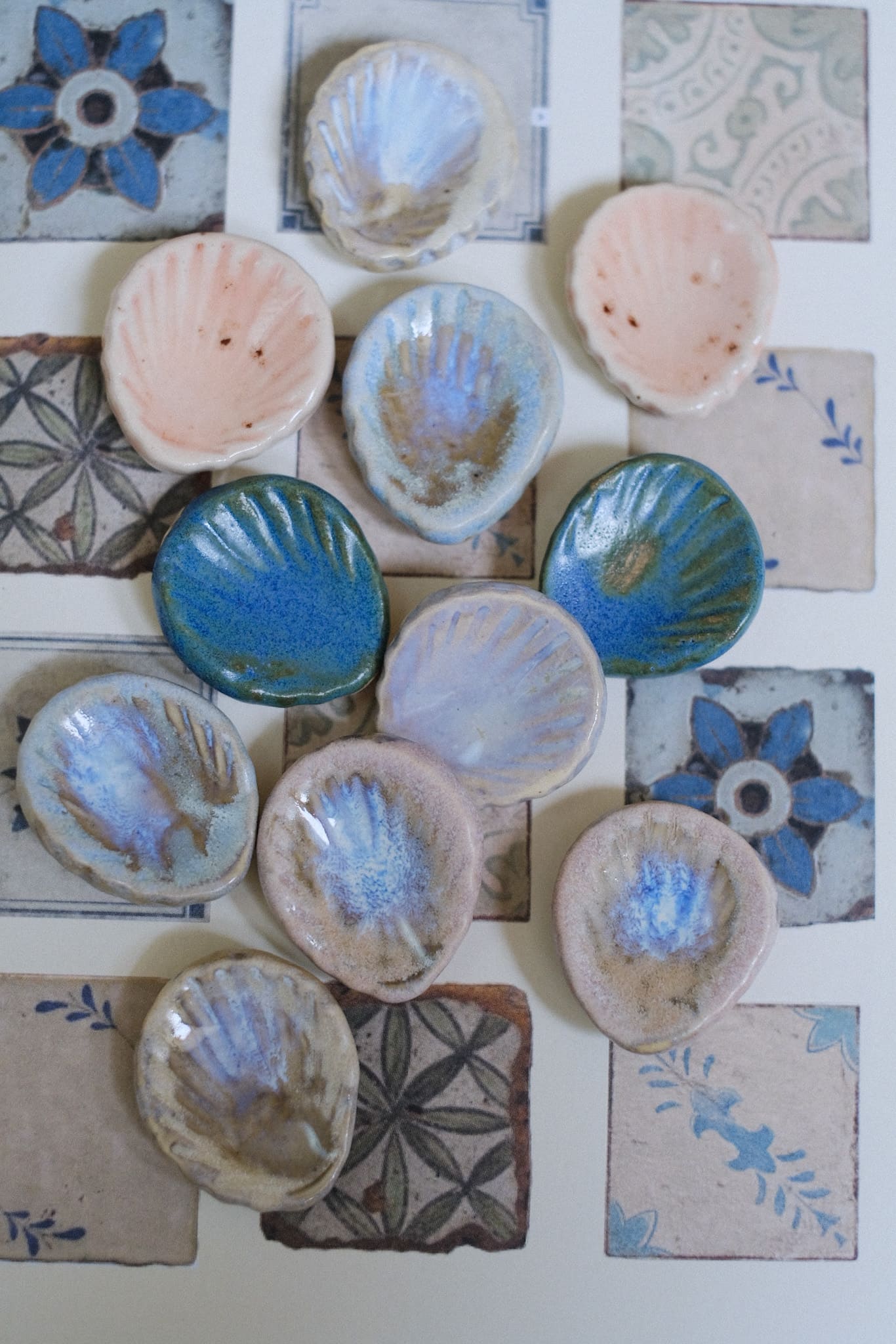 Pierre d’apaisement Worry Stone coquillage en céramique