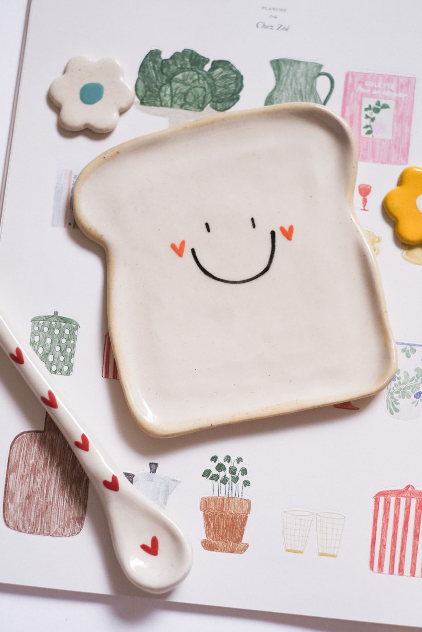 Petite tartine en céramique artisanale