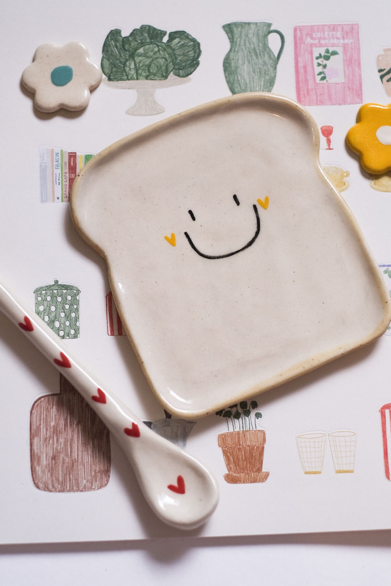 Petite tartine en céramique artisanale