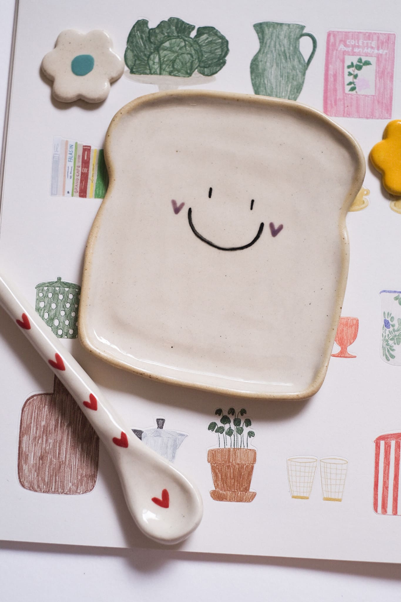 Petite tartine en céramique artisanale