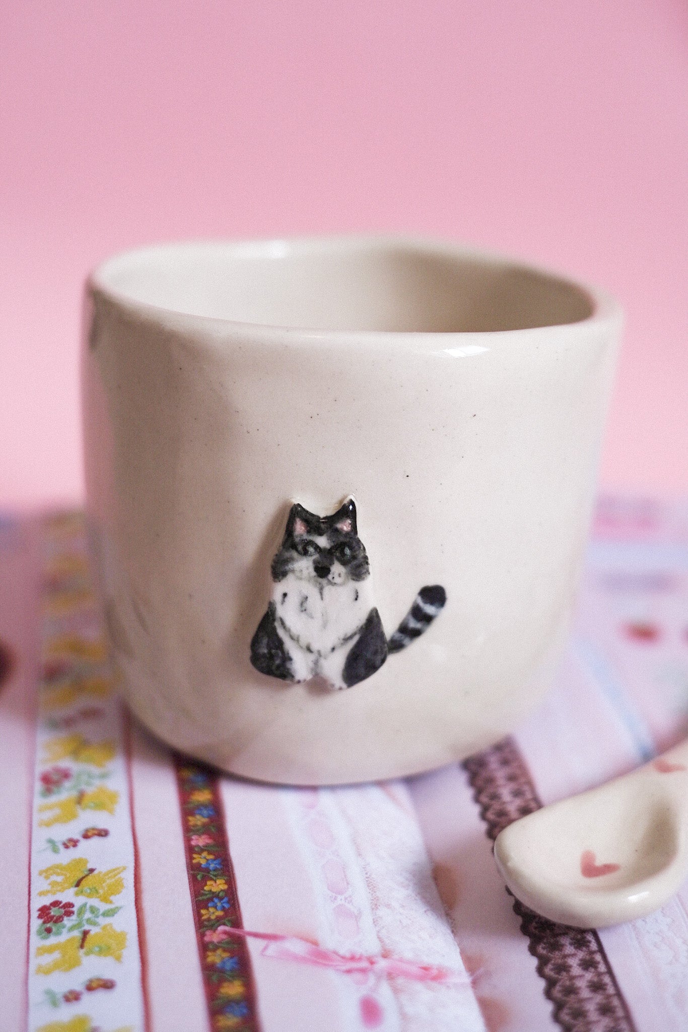 Précommande / Mug céramique artisanal chien/chat personnalisé