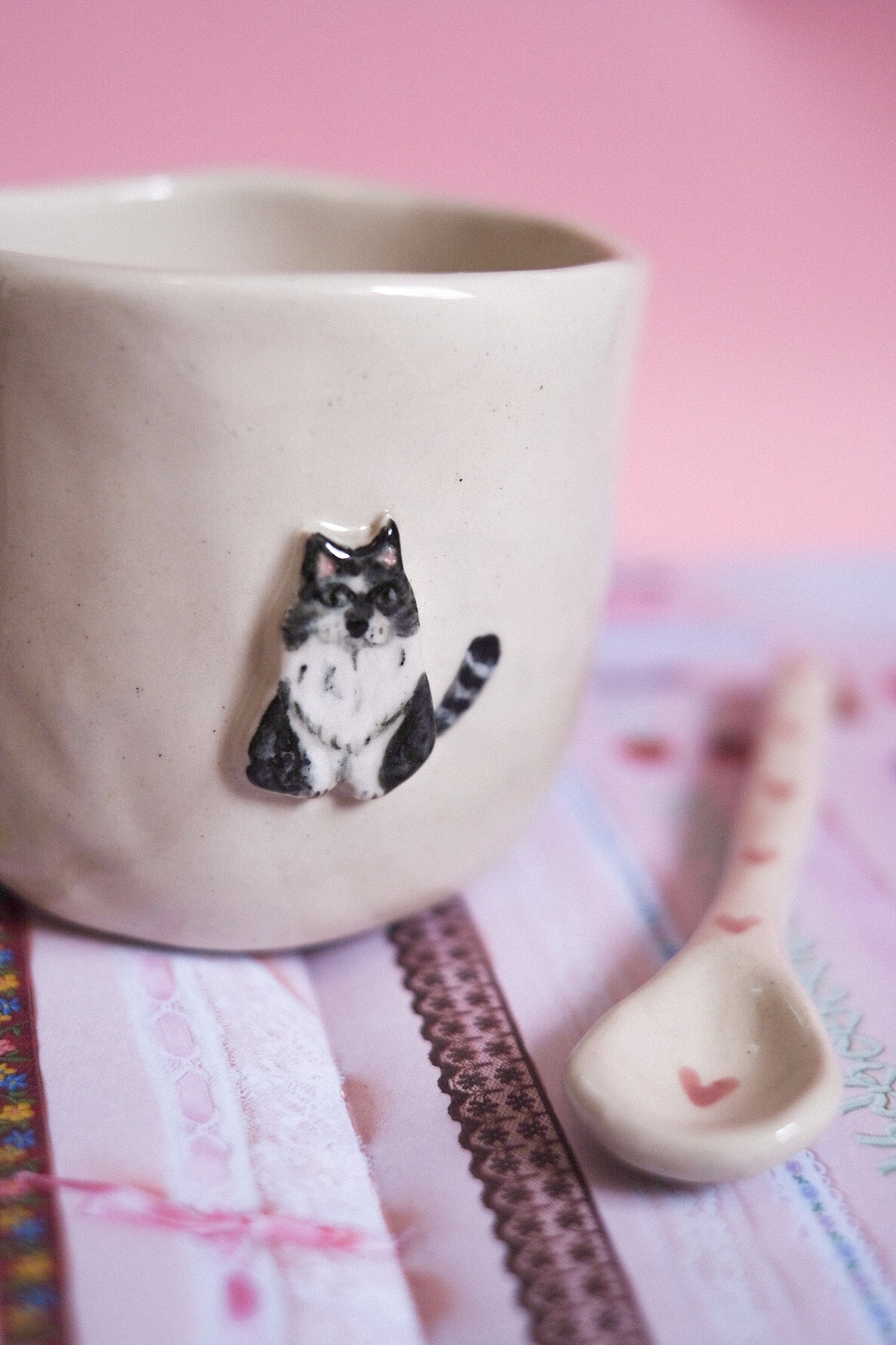 Précommande / Mug céramique artisanal chien/chat personnalisé