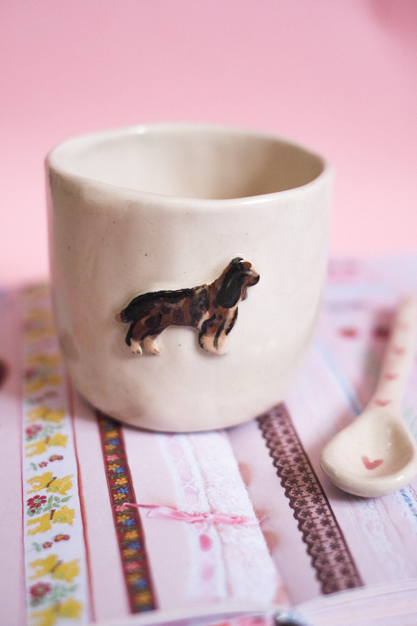 Précommande / Mug céramique artisanal chien/chat personnalisé