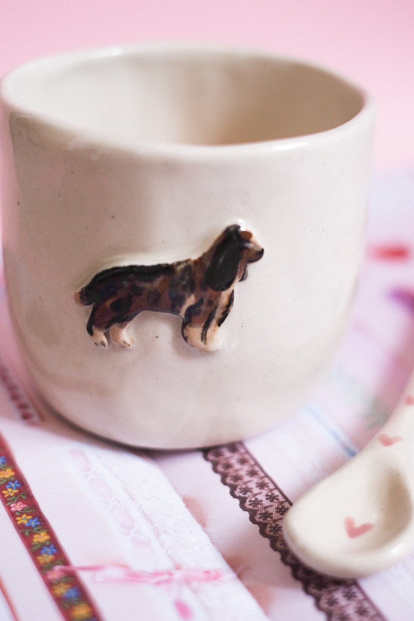 Précommande / Mug céramique artisanal chien/chat personnalisé