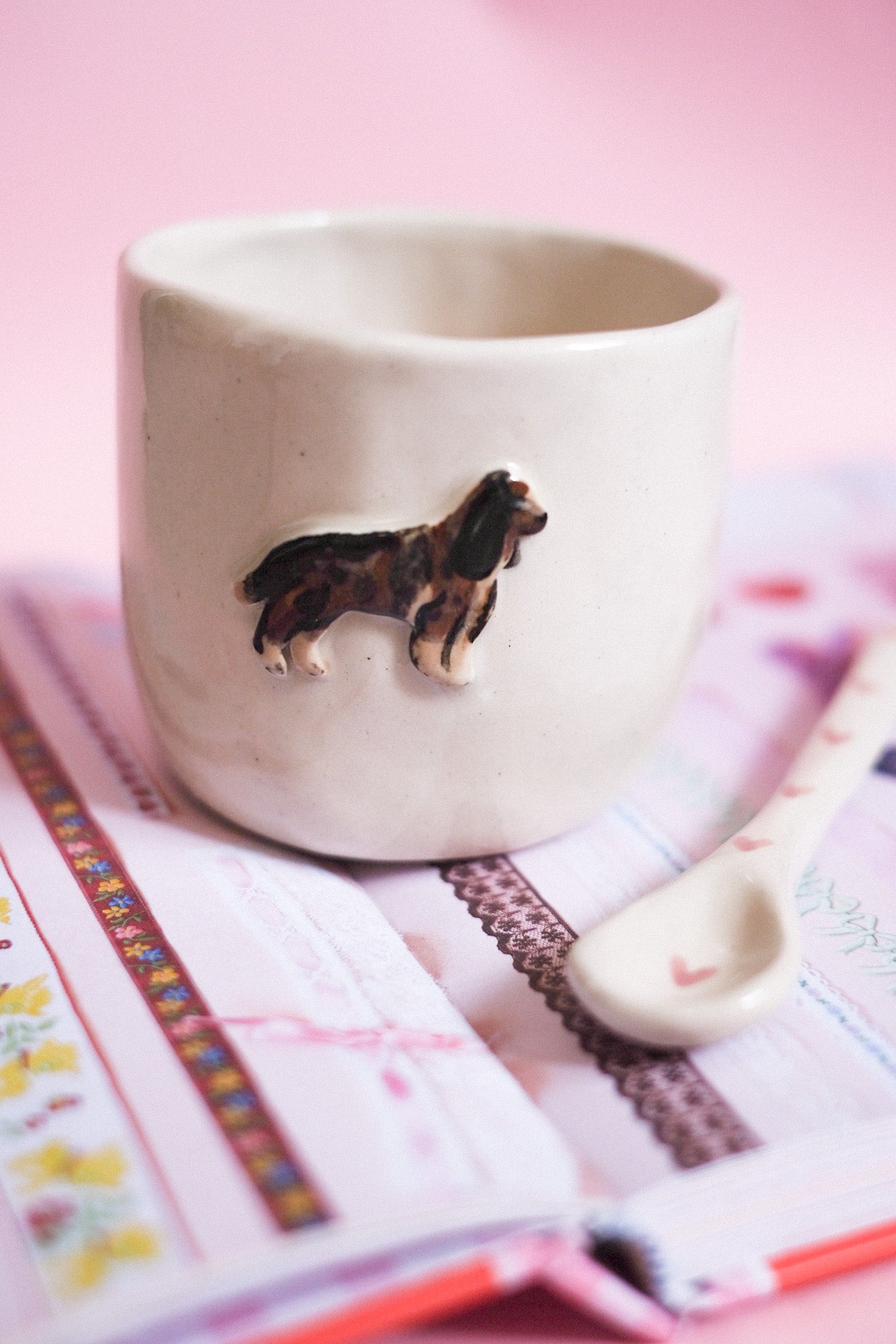 Précommande / Mug céramique artisanal chien/chat personnalisé