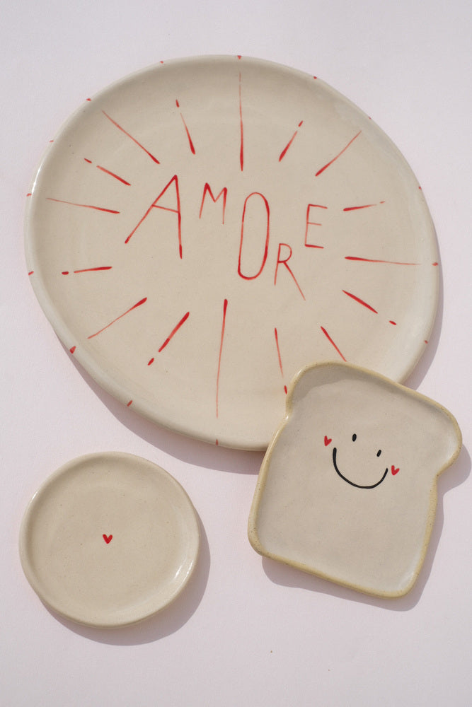 Assiette en céramique AMORE - Déclaration d'amour italienne
