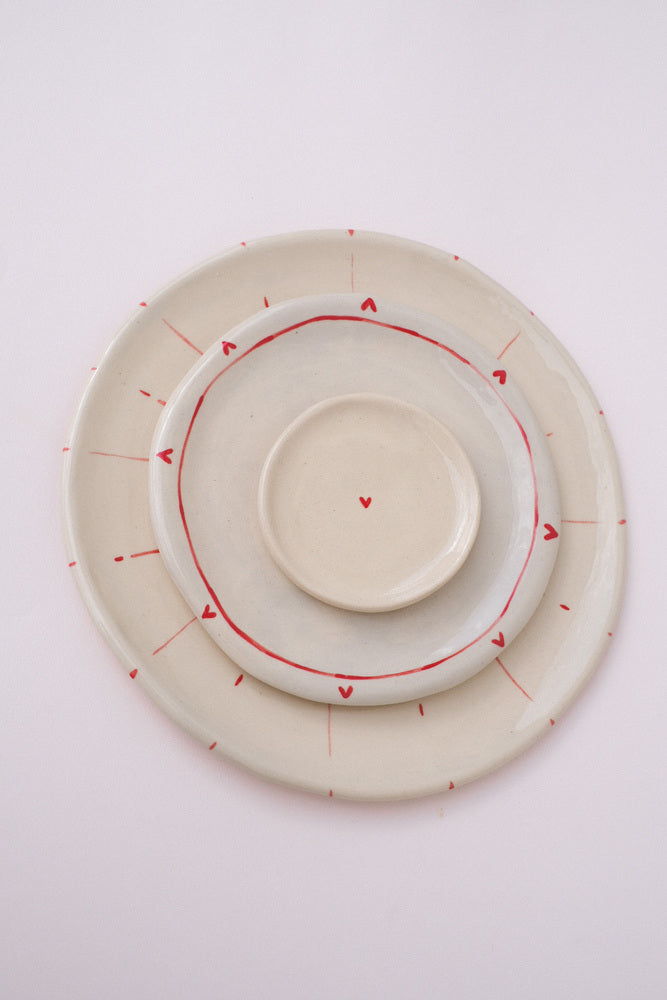 Assiette en céramique AMORE - Déclaration d'amour italienne