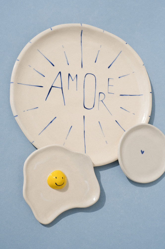 Assiette en céramique AMORE - Déclaration d'amour italienne