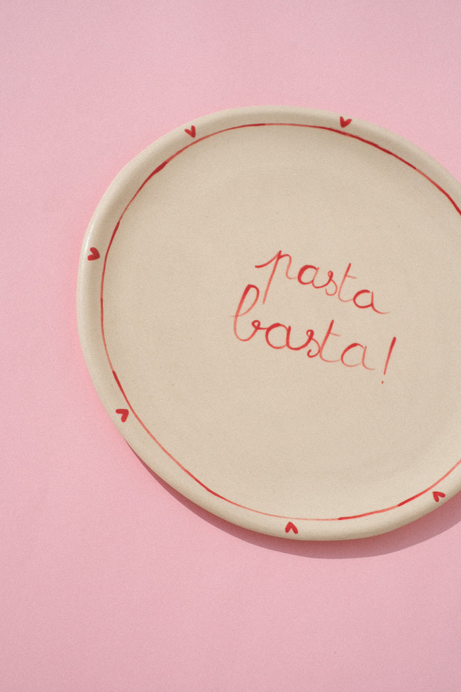 Assiette "Pasta Basta", l'Italie à votre table