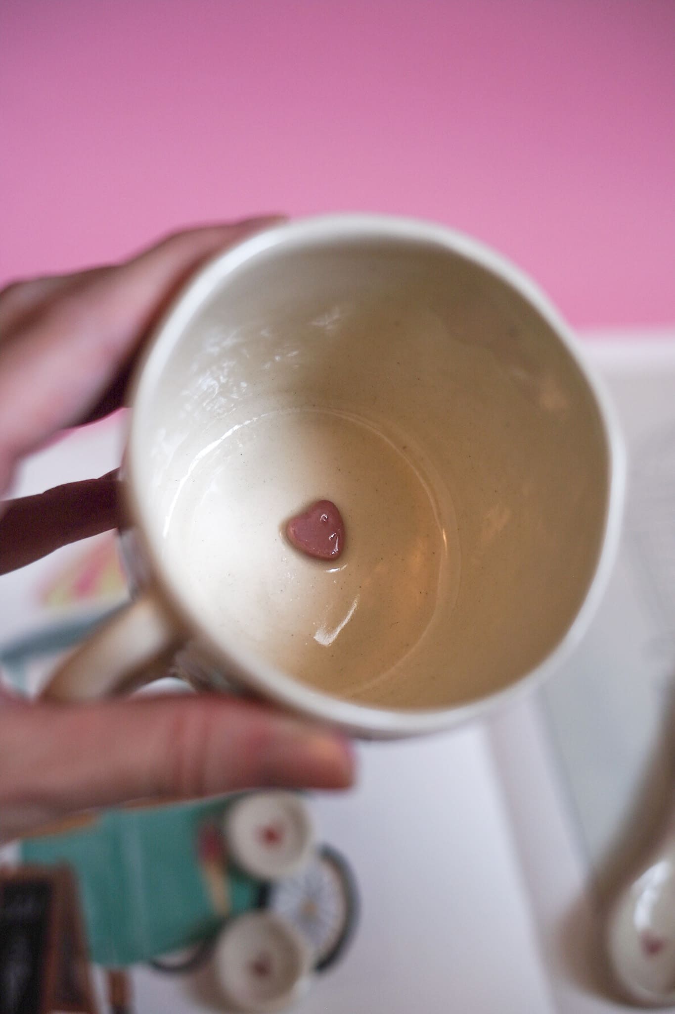 Mug céramique dessin naïf mini motifs