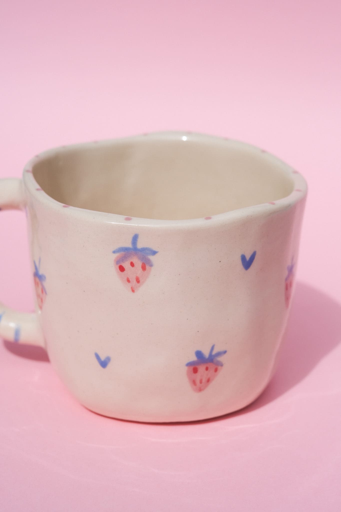 Mug Fraises Printanières - Couleurs Pastel
