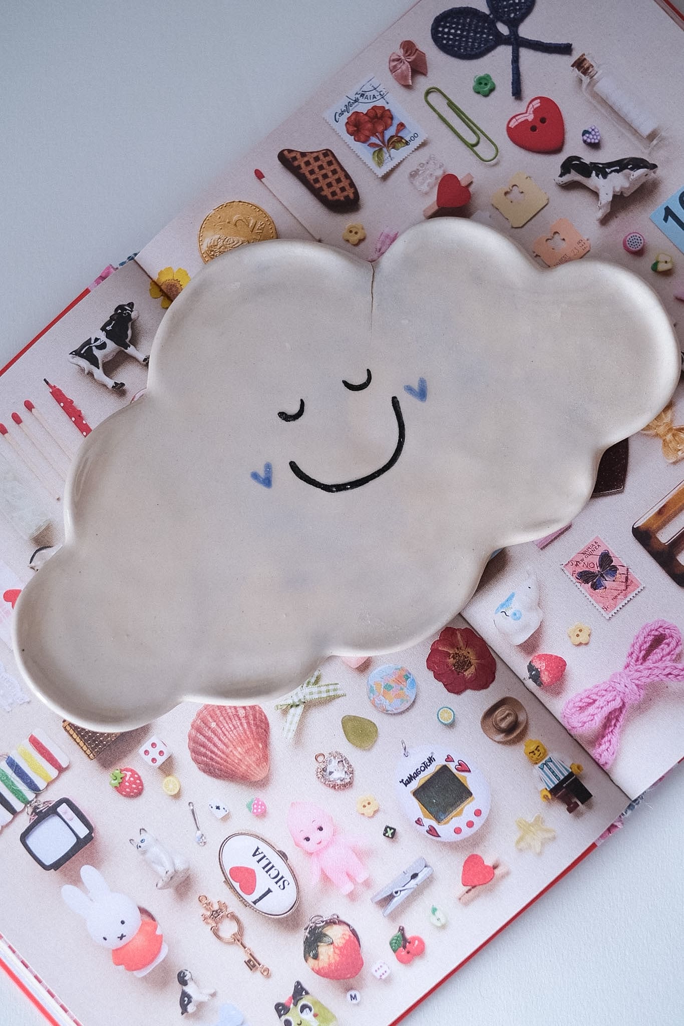 IMPARFAIT / Assiette céramique nuage