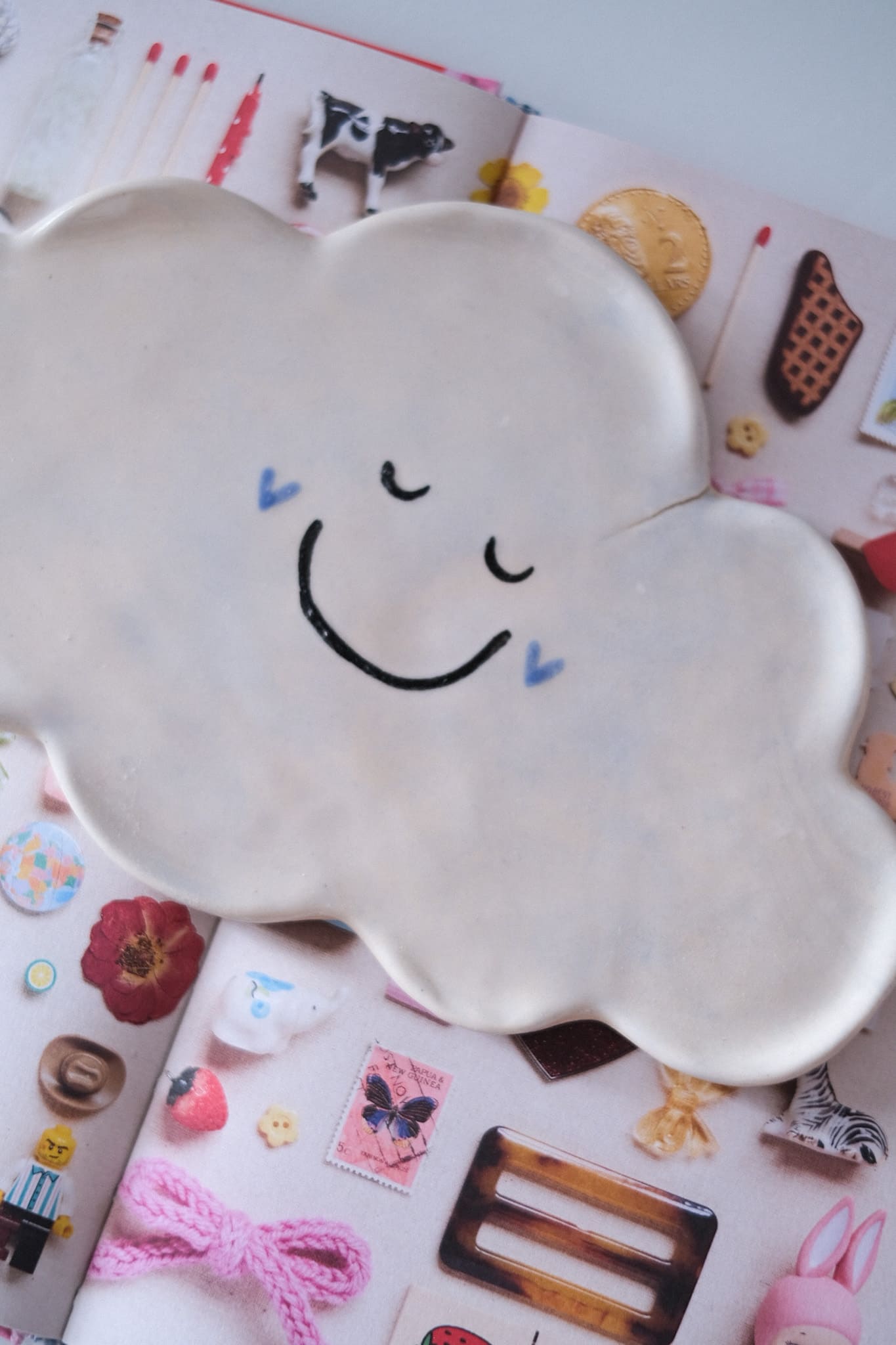 IMPARFAIT / Assiette céramique nuage