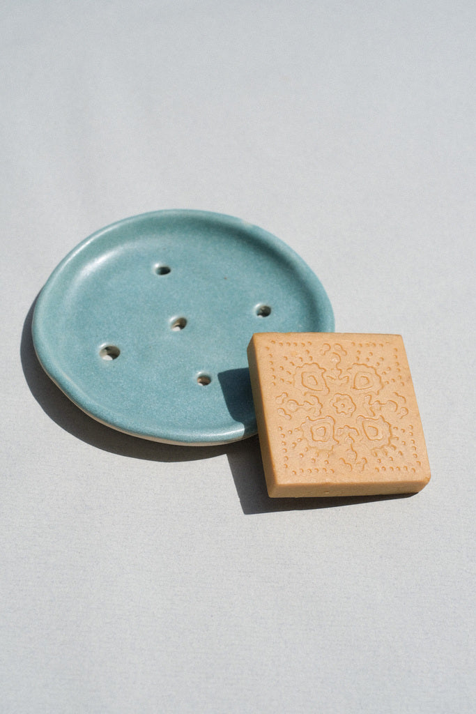Porte-Savon Rond en Céramique