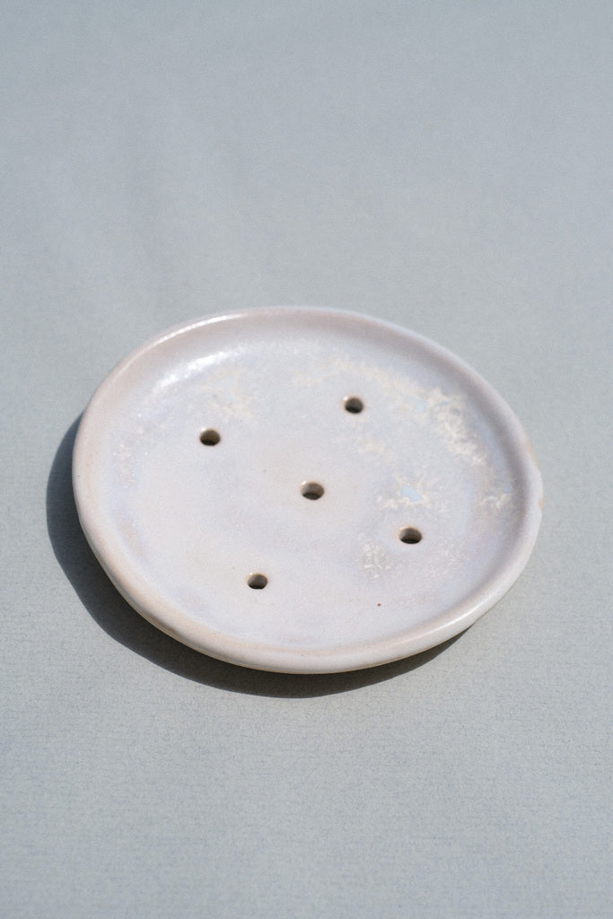 Porte-Savon Rond en Céramique