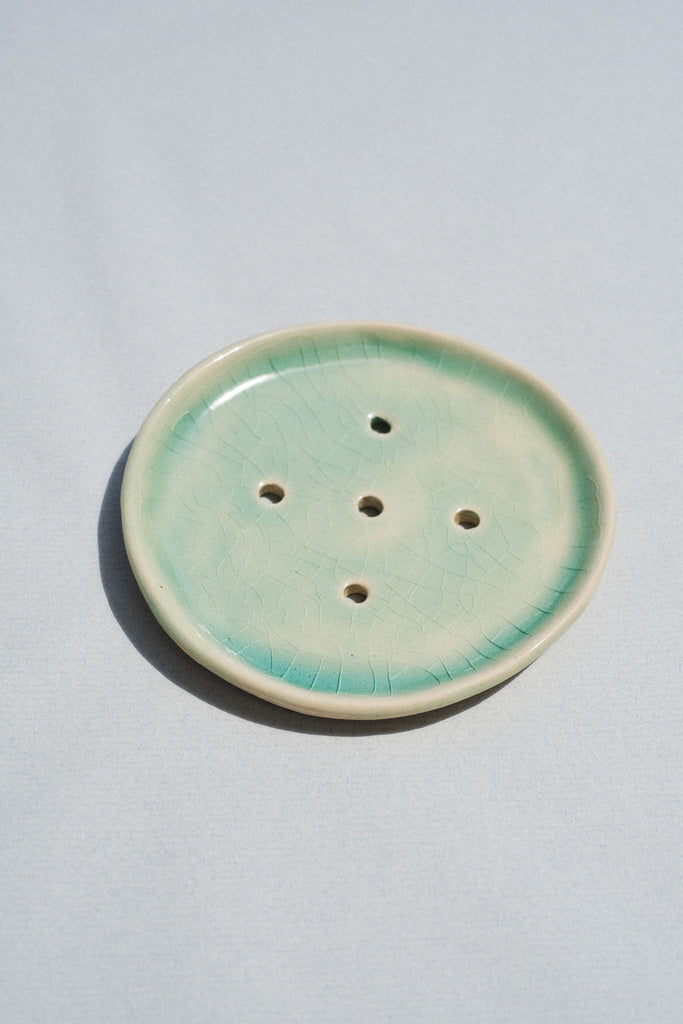 Porte-Savon Rond en Céramique