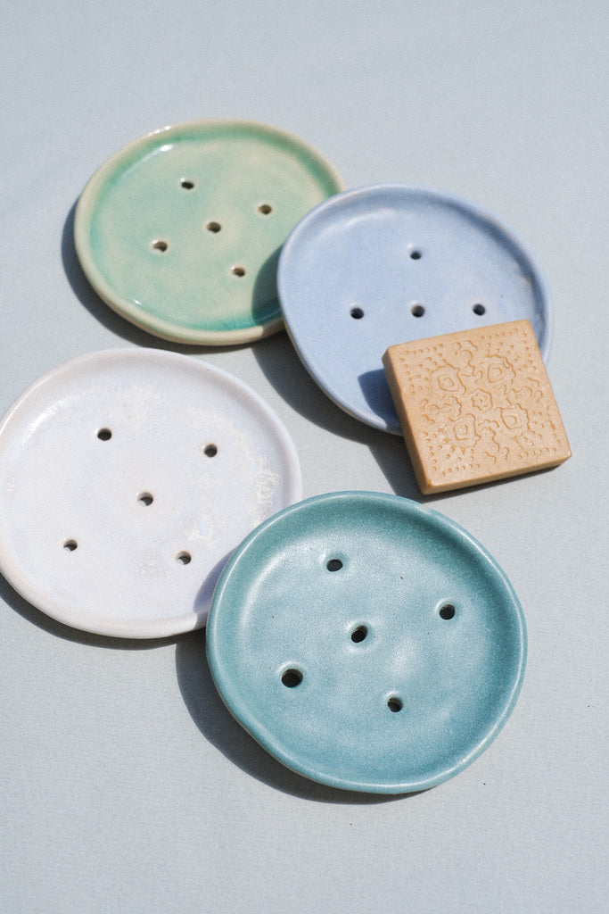 Porte-Savon Rond en Céramique