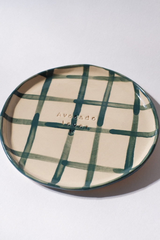 Assiette à carreaux spéciale apéro