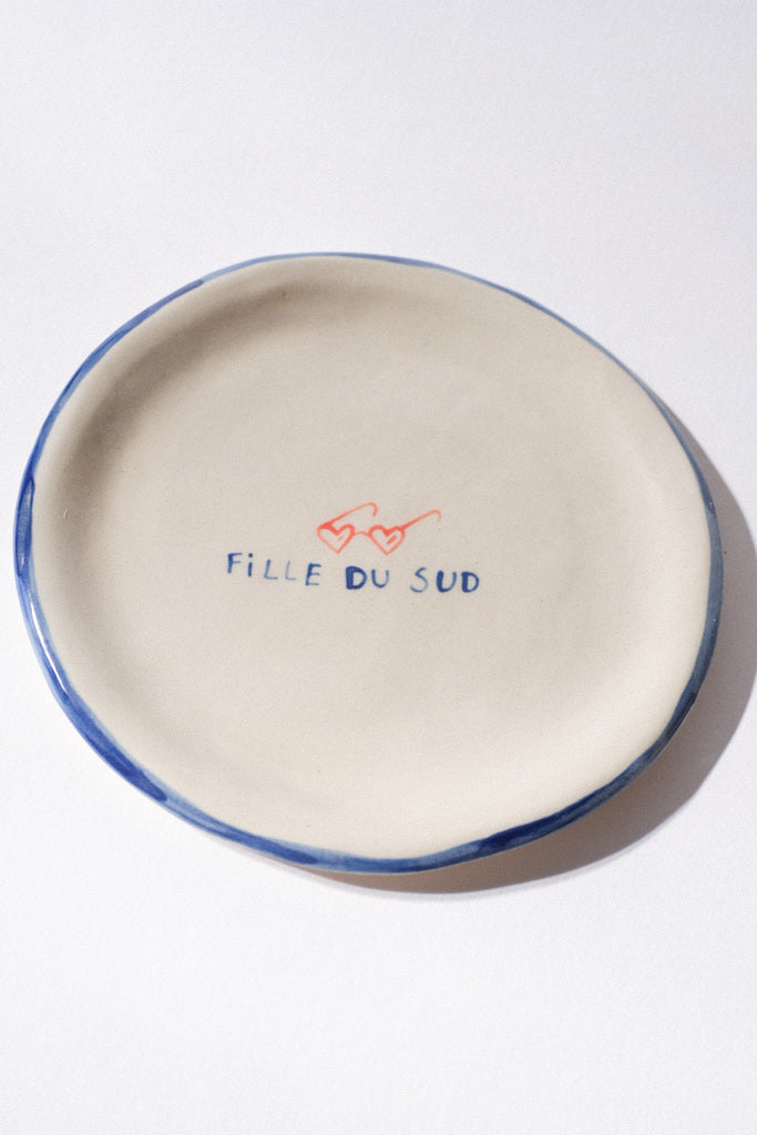 Assiettes dessert – Fille du Sud (pièces uniques)