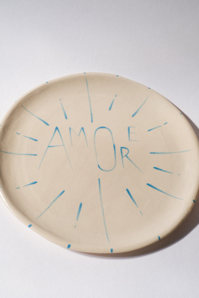 Assiette en céramique AMORE - Déclaration d'amour italienne