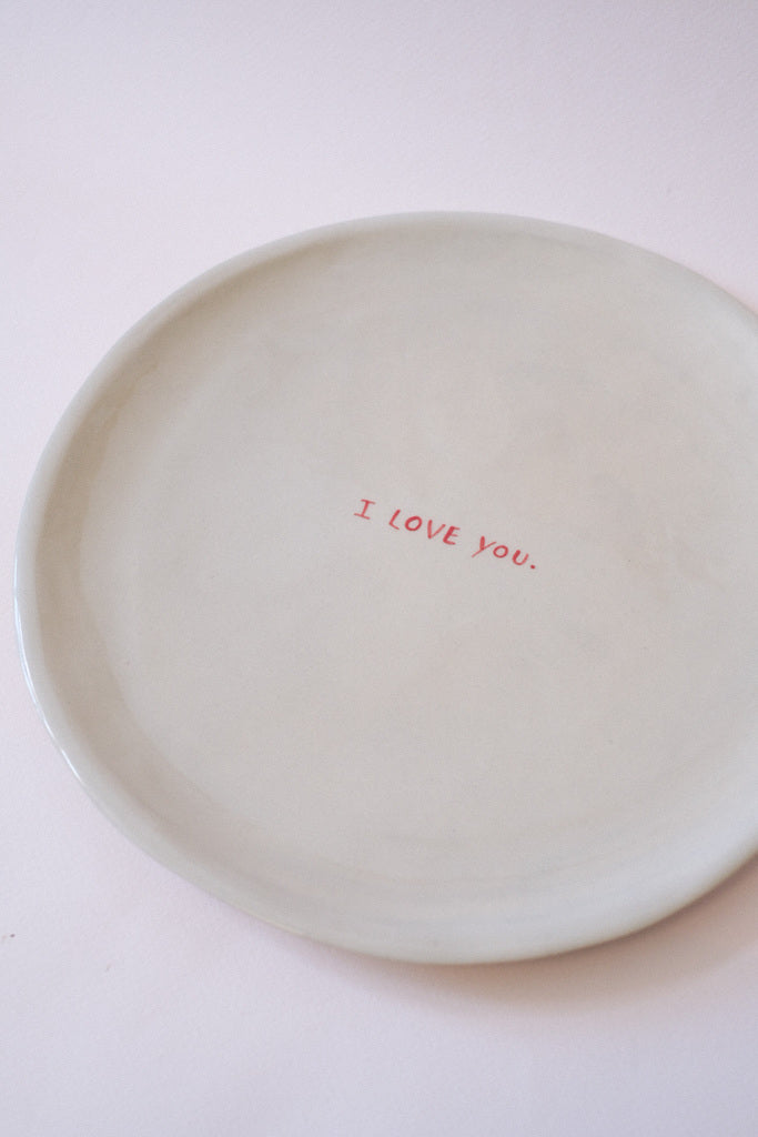 Assiette I LOVE YOU.