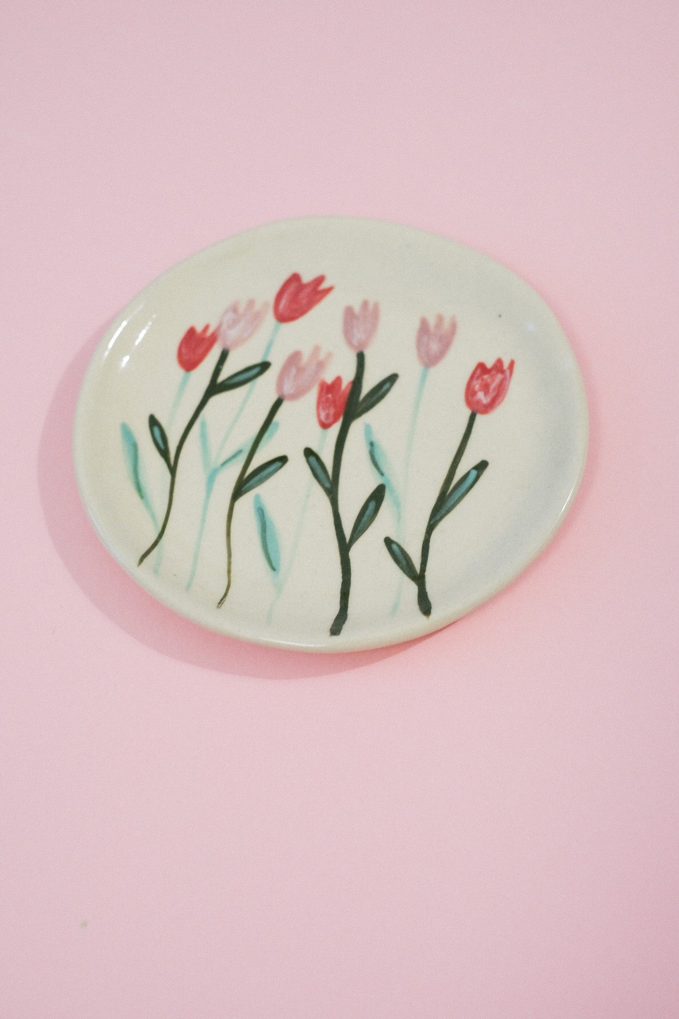 Coupelle tulipes – motif naïf
