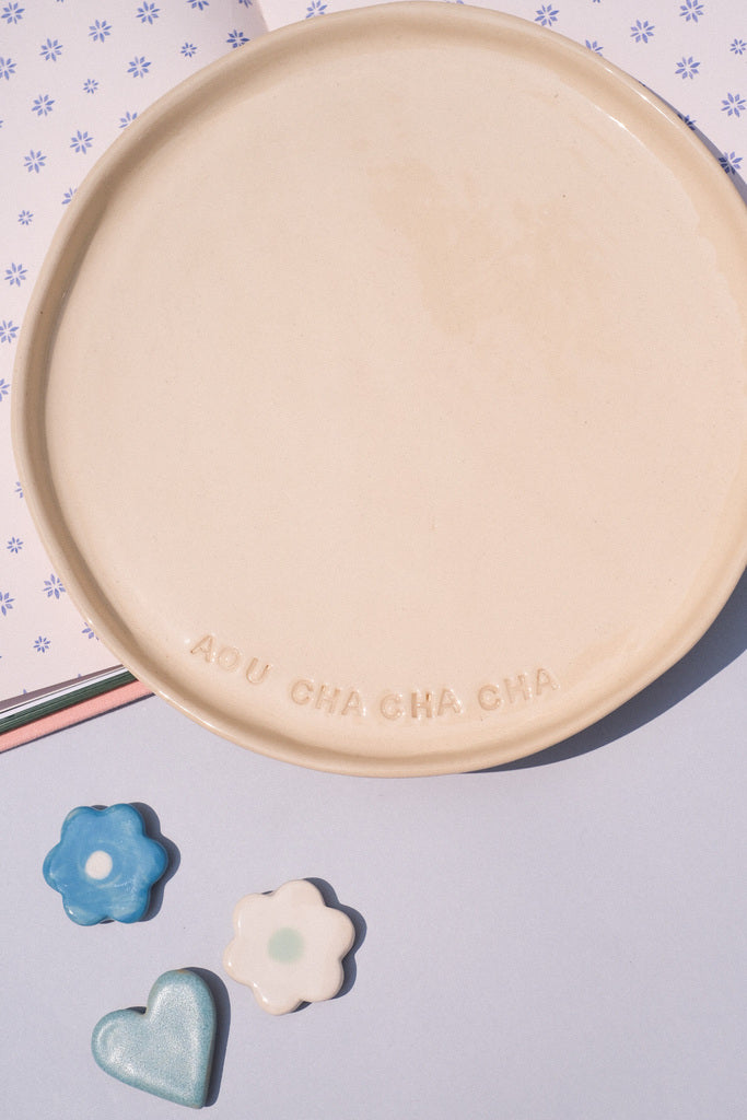 Assiettes à message d'été – Édition “Summer Sable chaud”