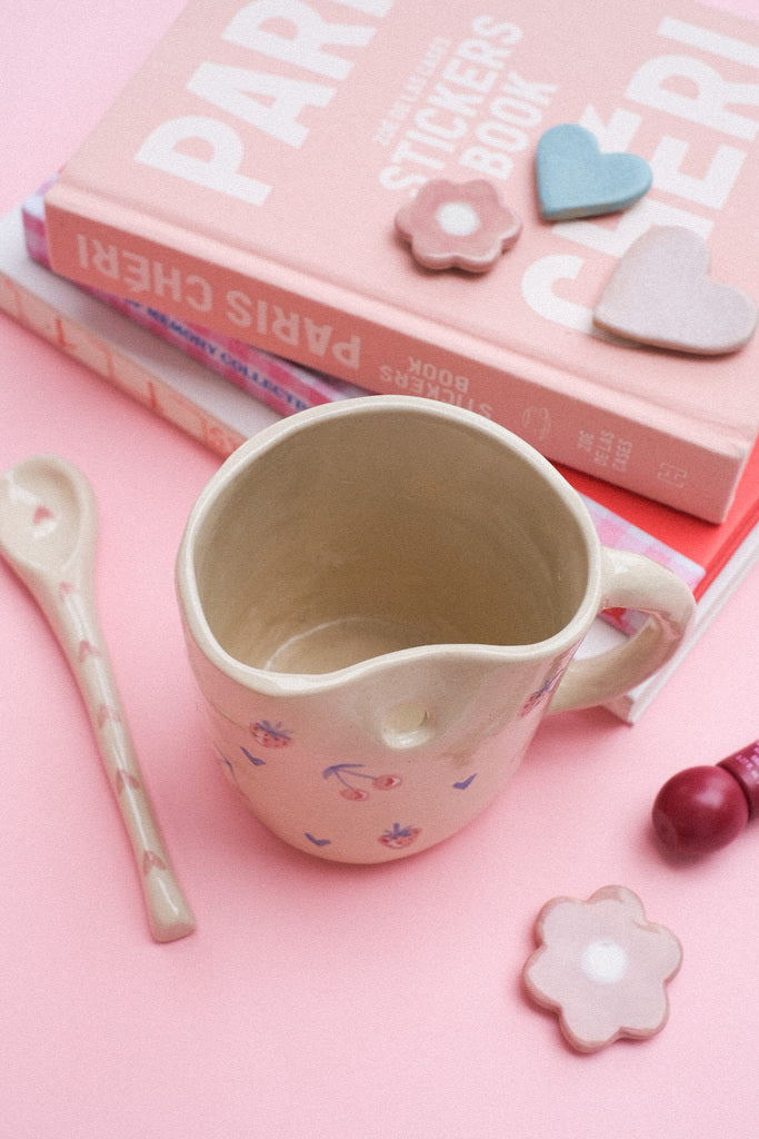 Grand Mug paille "Douceurs Fruitées"