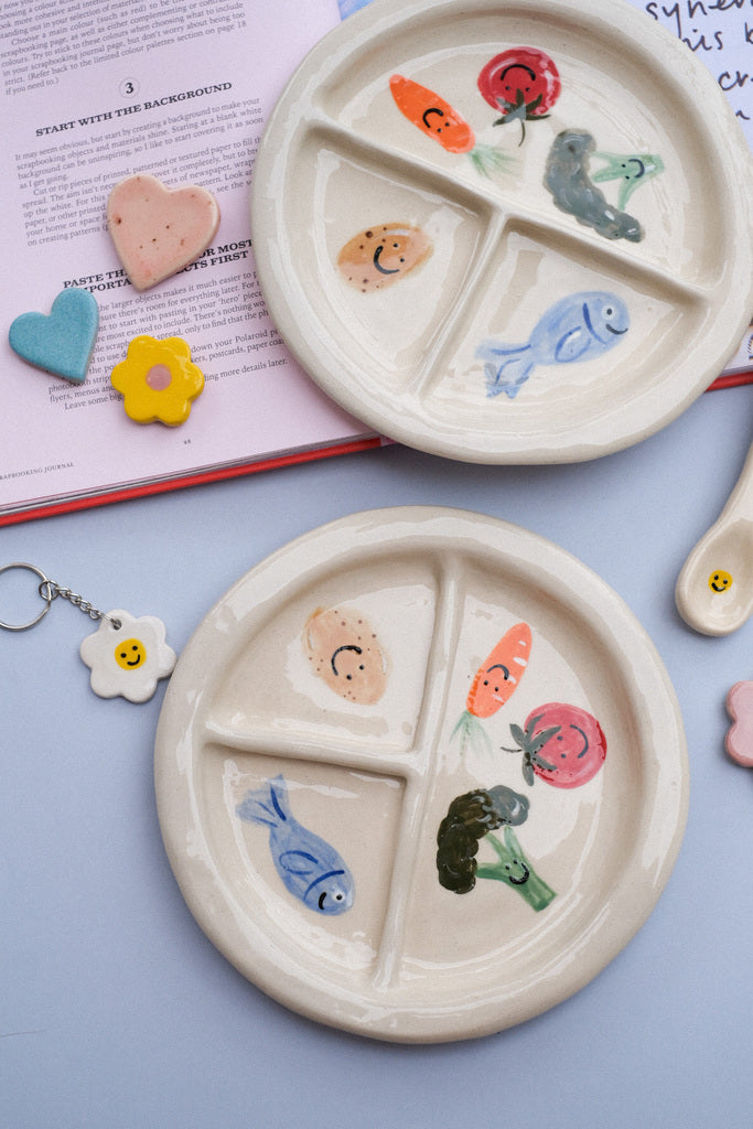 Assiette compartimentée enfant - Petits Sourires