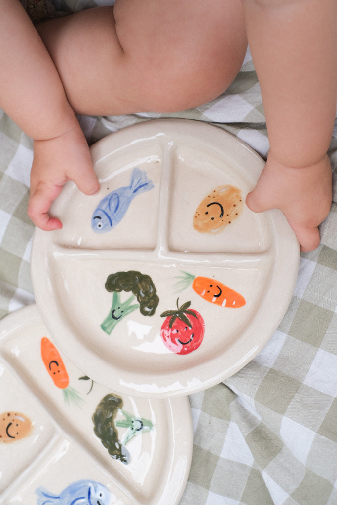 Assiette compartimentée enfant - Petits Sourires