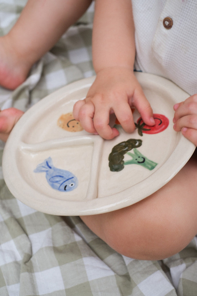 Assiette compartimentée enfant - Petits Sourires