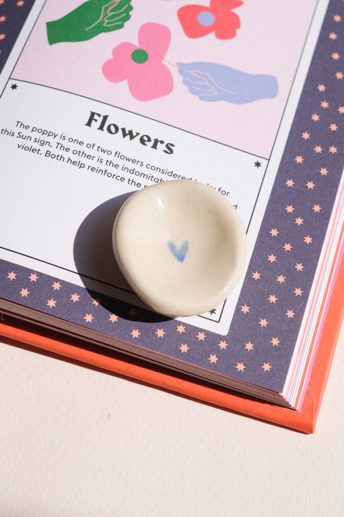 Pierre d'apaisement Worry Stone en céramique « Petit Cœur »