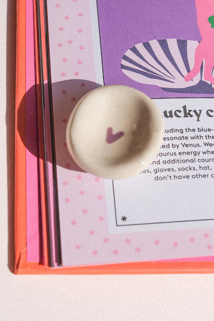Pierre d'apaisement Worry Stone en céramique « Petit Cœur »