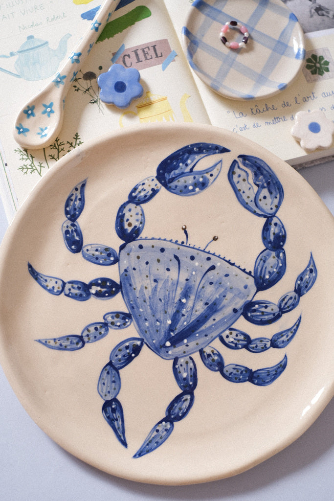 Assiette de service - collection animaux marins
