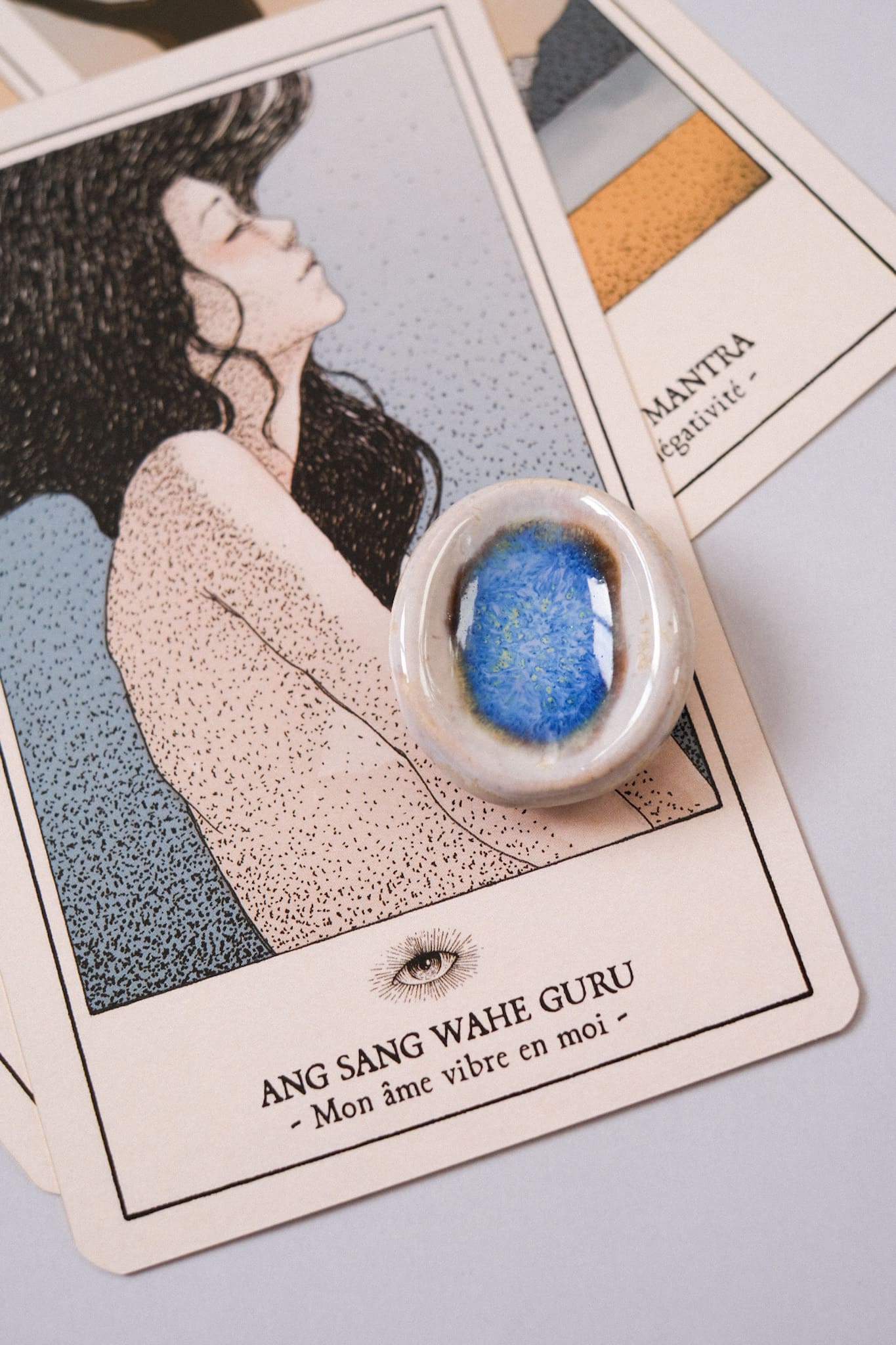 Pierre d'apaisement – Worry Stone en céramique