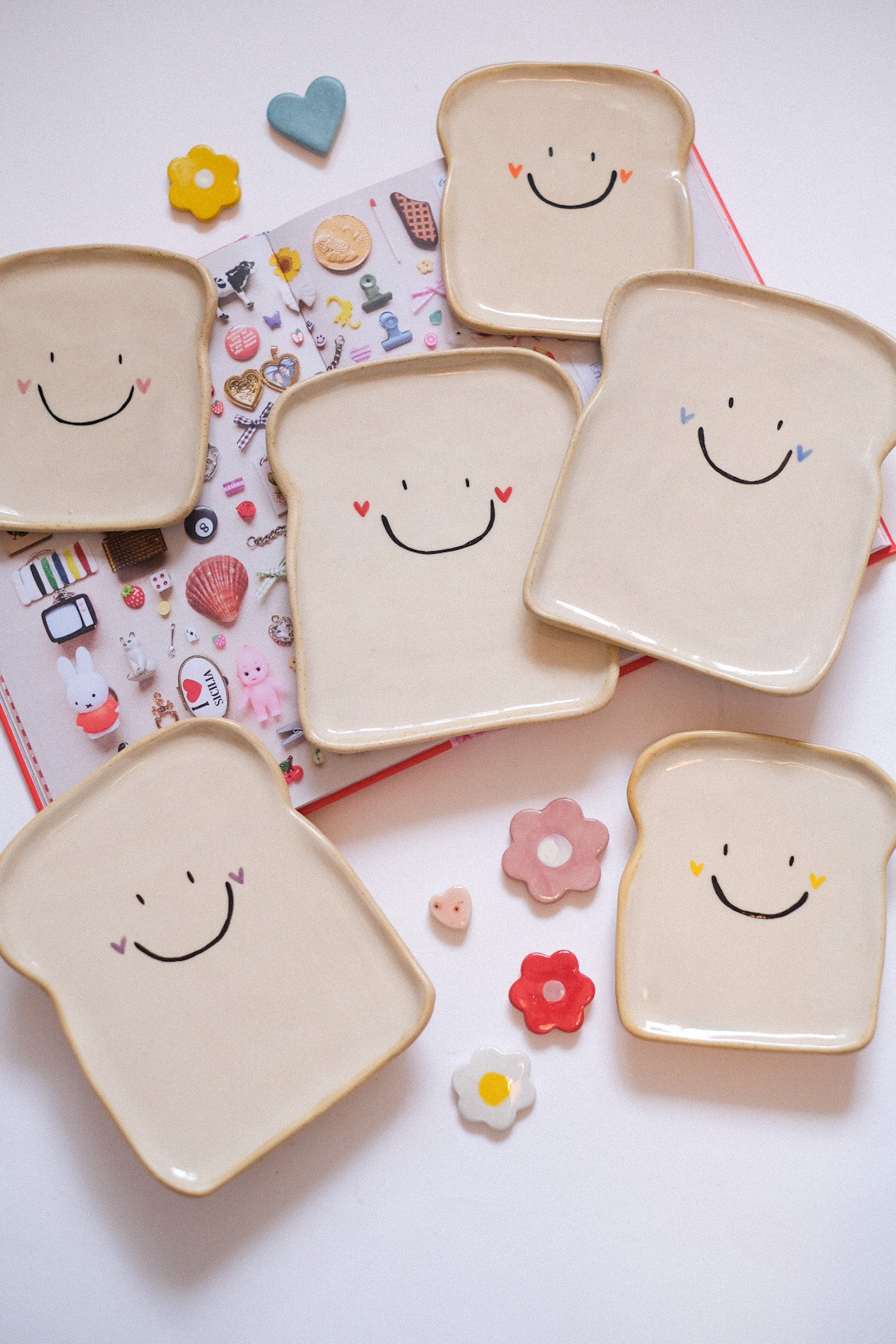 Grande tartine en céramique artisanale