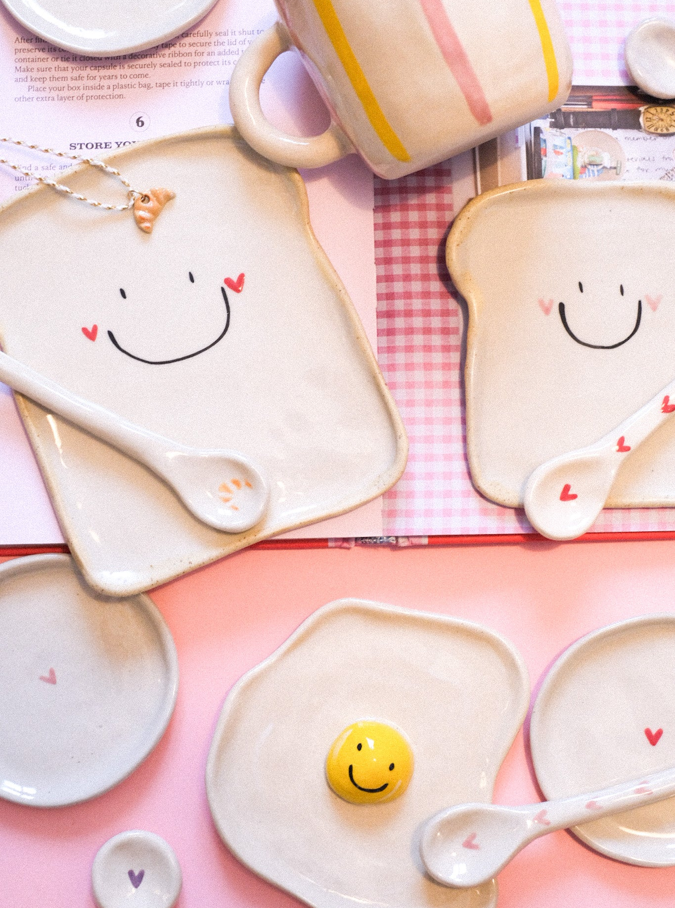 Grande tartine en céramique artisanale