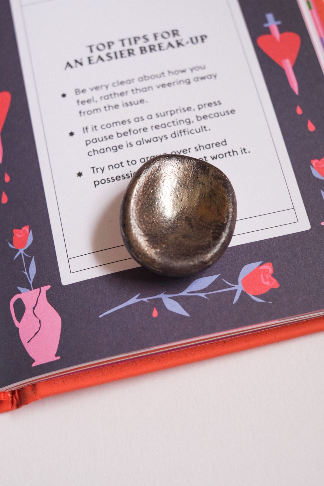 Pierre d'apaisement – Worry Stone en céramique