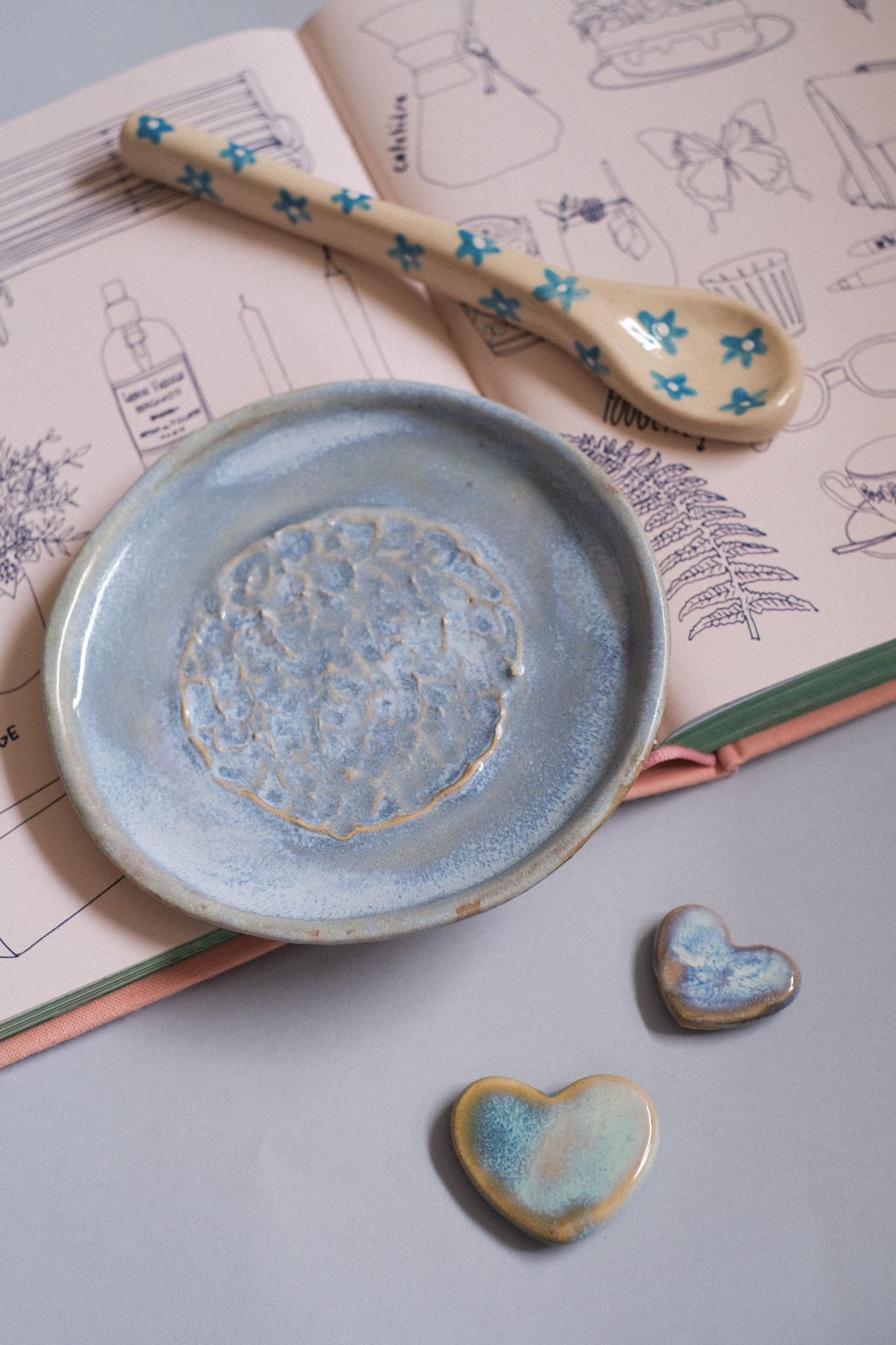 🩵 Gratte-ail artisanal bleu