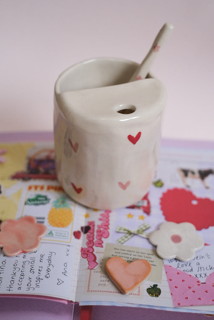 Travel mug – Petits cœurs 💕